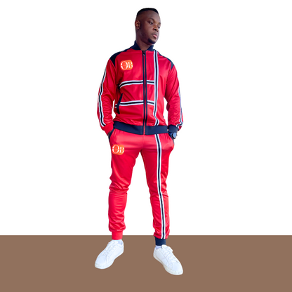 OpenlyBold "Influential" Tracksuit set: RUBY RED