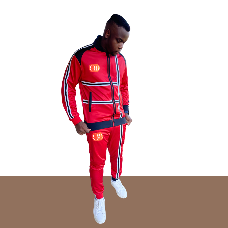 OpenlyBold "Influential" Tracksuit set: RUBY RED