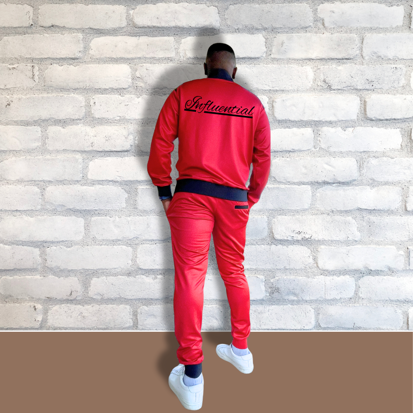 OpenlyBold "Influential" Tracksuit set: RUBY RED